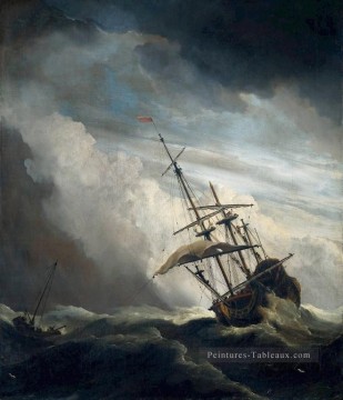 Navire maritime Willem van de Velde le Jeune Peinture à l'huile